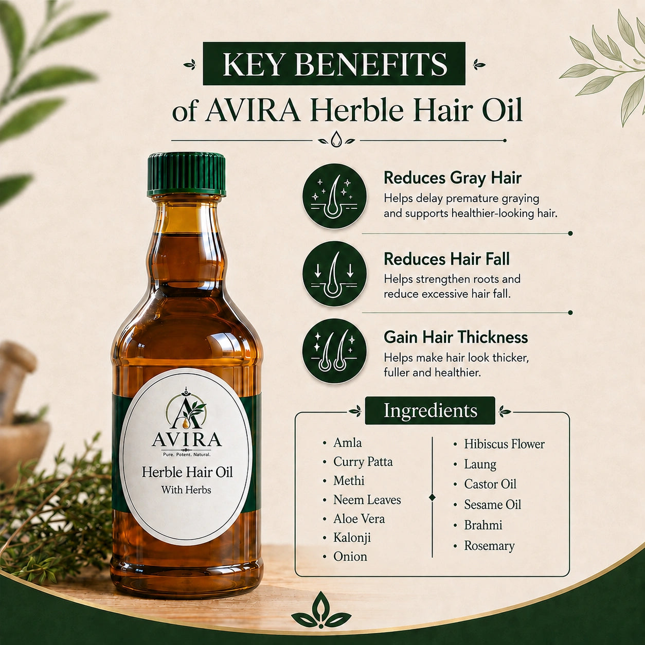 AVIRA Herbal Hair Oil