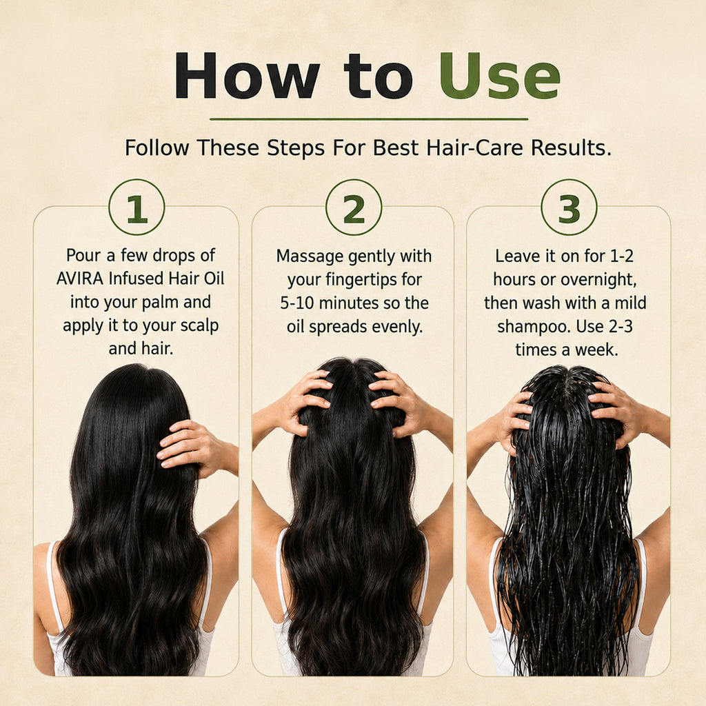 AVIRA Herbal Infusion Combo (Avira Hair Oil + Avira Herbal Hair Mix)