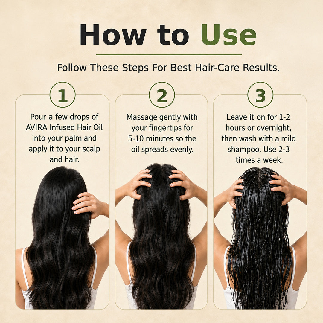 AVIRA Herbal Infusion Combo (Avira Hair Oil + Avira Herbal Hair Mix)