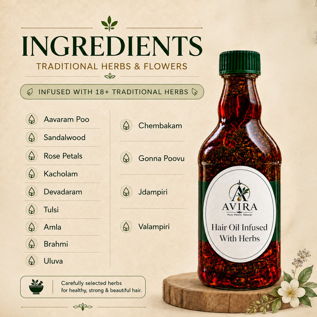 AVIRA Herbal Infusion Combo (Avira Hair Oil + Avira Herbal Hair Mix)